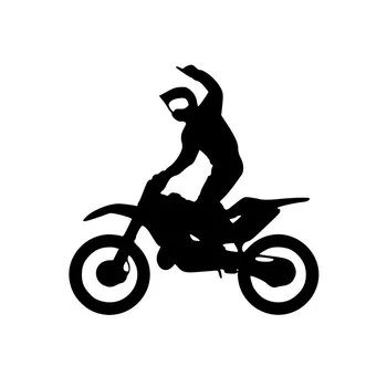 13,8 *13,8 СМ Стръмни етикети Състезателна писта за мотокрос Модни мультяшные винил за стайлинг на автомобили