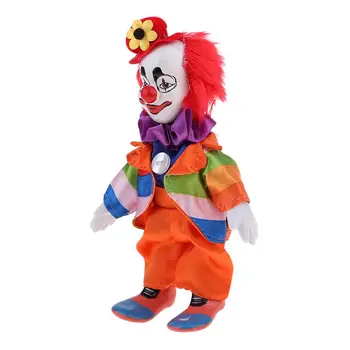 18 см, улыбающаяся кукла-клоун, Керамична кукла, за декорация за дома за Хелоуин