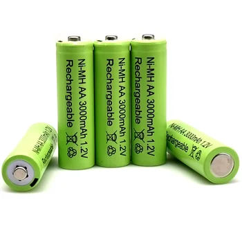 2 ~ 20 броя чисто Нов оригинален 3000mAh батерия AA 1.2 V Ni-MH Акумулаторна батерия за детски играчки, Камера и Микрофон