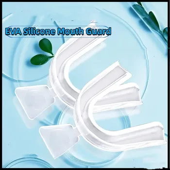 2 елемента устата охрана EVA Защита на Зъбите Нощен Защита на Устната Тава за Смилане на Бруксизъм От хъркане Избелване на Зъбите Бокс Protectio