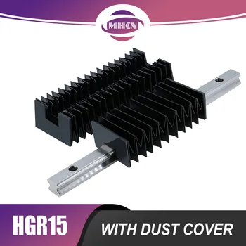 200-500 мм HGR15 Линейни направляващи с ЦПУ Линейни + Прахоустойчив калъф за Направляващи HGR15 компресия на Орган за употреба 10: 1
