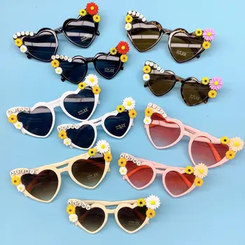 2022 детски слънчеви очила с персиковым сърце, мультяшные очила, приливите и отливите цветя, сладки детски слънчеви очила, слънчеви очила за възрастни