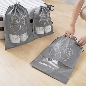 2022 Нова чанта за съхранение на обувки, Организатор за гардероба, Нетканая пътна преносим чанта, Водоустойчив джоб, Дрехи, классифицированная като подвесная чанта