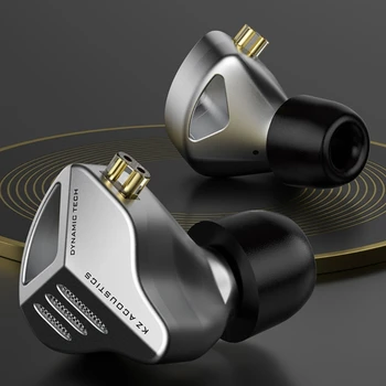 2023 KZ-ZVX Слушалки HIFI Sound, Динамични слушалки в ушите с Микрофон за Игри, Музика-Метална Слушалка Дропшиппинг