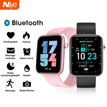 2023 Niye Bluetooth5.0 Смарт часовници с Разговори, Мъжки Умни Часовници с Пълен сензорен Екран, Спортни Фитнес Часовник, Водоустойчив Умни Часовници с сърдечния ритъм, Мъжки Android и IOS