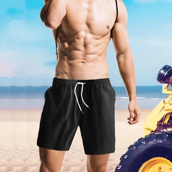 2023 Нови летни мъжки ежедневни панталони, Нови мъжки модни ежедневни панталони за фитнес, обикновена плажни дишащи бързо съхнещи шорти