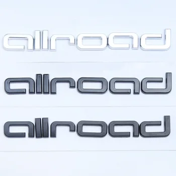 3D ABS Черно, Сребристо Лого, Емблема Allroad, икона на крилото на колата стикер на багажника за Allroad Stikcer, Модификация на задния багажник, Аксесоари