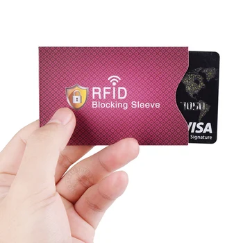 5 бр. против кражба Притежателите на кредитни карти, защитни ръкави за безконтактни карти NFC, защита от блокиране на алуминиево фолио RFID