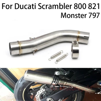 51 мм за Ducati Monster 797 Scrambler 800 821 Актуализация модифицирани заглушаване на ауспуха на мотоциклета на средно ниво Питбайк мотокрос
