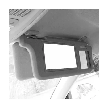 7-инчов сив автомобил лявата козирка Екран огледала за обратно виждане LCD монитор 2-канален Видео