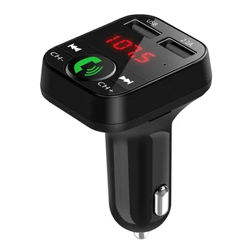 Bluetooth-съвместима led MP3 плеър Поддържа възпроизвеждането с TF карта / USB памет, двойно USB зарядно устройство, радиоадаптер, комплект за кола за мобилния си телефон