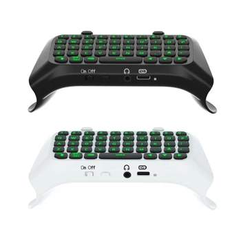 Bluetooth-съвместима Безжична мини клавиатура за контролер ps5 със зелена подсветка за обмен на съобщения в играта LiveChat