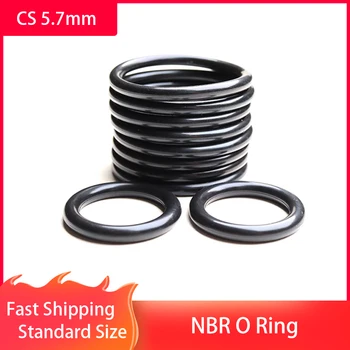 CS 5,7 мм, О-пръстен от нитрил с висока маслостойкостью, О-пръстен от каучук NBR, дебелина 5,7 мм, диаметър на 27-400 мм
