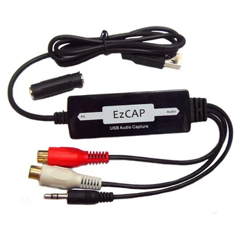 EzCAP USB, 3.5 mm Audio Capture е Хищник за Редактиране на Аудиокабеля в цифров формат за Запис на аналогов аудио касети в конвертор CD/MP3