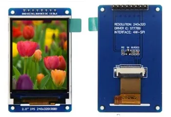 IPS 2,0 инча 8PIN/22PIN RGB 65K Цветен HD TFT LCD дисплей Модул на екрана на дисплея ST7789 Drive IC 240*320 SPI Интерфейс