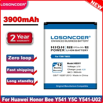LOSONCOER HB5V1 HB5V1HV 3900 mah Батерия За Huawei Honor Bee Y541 Y5C Y541-U02 Y560-U02 Y300 Y300C Y511 Y500 T8833 U88 Y336-U02