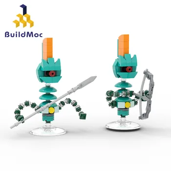 MOC Zeldaings Кралство Сълзи Войници Дизайн Робот Строителни Блокове Стрелец Войници, Военни Игрални Комплекти Играчки За Деца, Детски Подаръци