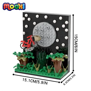 MOOXI Творческа Пространство И на Сцената Блок Строителство Тухла Наем Дърво Модел на Развитие на DIY играчка за деца, Подарък Сглобяване на Детайли MOC1260