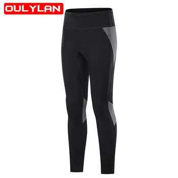 Oulylan 2 мм неопрен мъжки и дамски панталони за гмуркане, запазване на топлината от студа, сърф, гмуркане, отделен неопрен, спортни панталони за йога