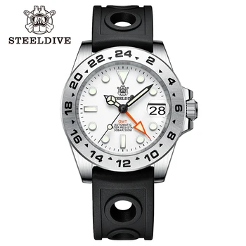 SD1992 Новост 2023 година STEELDIVE висок клас на Марката за Мъжки Спортни часовници GMT NH34 Сапфировые Водоустойчив Хронограф От Неръждаема Стомана, Клас Лукс Reloj