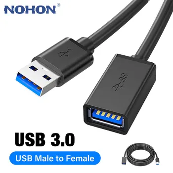 USB3.0 Удължител за Smart TV, PS4 Xbox One SSD, USB-USB Кабел-удължител за Кабел за данни Мини USB 3.0 Удължител 1 м, 3 м и 5 м