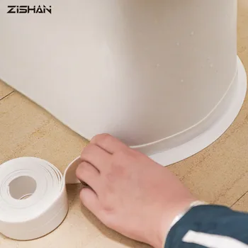 ZIShan Водоустойчив PVC стикер на стената Самозалепваща лента от пукнатини на мивката, печката, Кухня, баня, ъгъл на бани, герметизирующая лента, водоустойчива