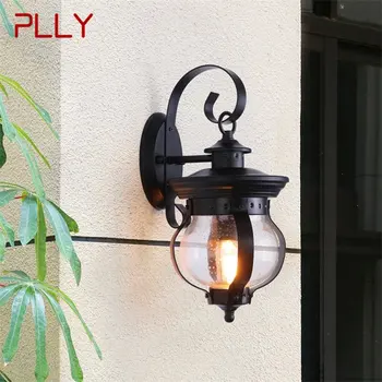 · PLLY, Уличен Ретро, с монтиран на стената лампа, Класически Стенни лампи, Лампа, Водоустойчива IP65 led За дома, на Верандата, на Вилата
