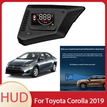 Авто HUD дисплей скоростомер Цифров Проекторный екран Сензор за пробег на разхода на гориво За Toyota Corolla 2019