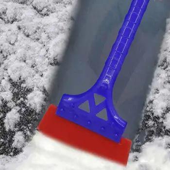 Авто стъргалка за сняг и лед с дълга противоплъзгаща се дръжка, Трайни и устойчиви на надраскване Инструменти за зимното почистване на автомобили на покривите на всички автомобили