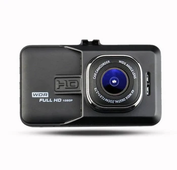 Автомобилен видеорекордер за нощно виждане, широка видеокамера Full HD 1080P LCD тахограф, 3-инчов дървар за шофиране, табло с G-сензор