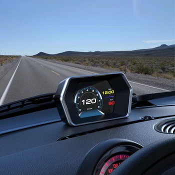 Автомобилна електроника HUD-Head-Up Display Автоматично на Дисплея OBD2 + GPS Авто Компютър Цифров Скоростомер