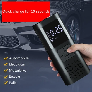 Автомобилна многофункционална Електрическа помпа гумата, автоматично адаптер за захранване с манометром с цифров дисплей