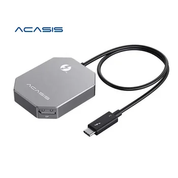 Адаптер ACASIS USB4.0 с две дисплейными пристанища, конвертор 8K60Hz в Dual ДП, поддържа до два монитора 4K 60Hz