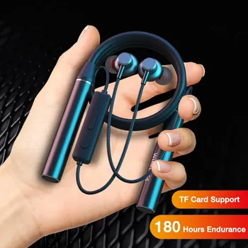 Безжични Слушалки 180-Часова Издръжливост Bluetooth основната част Слушалки с Микрофон Стерео Шийни Слушалки Sport Auriculares За TF Карта