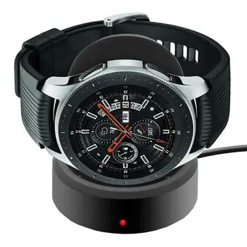 Безжично зарядно устройство Smart Watch зарядно устройство ще захранване на база за Samsung Galaxy watch 42 мм и 46 мм, SM-R800 R805 R810 R815