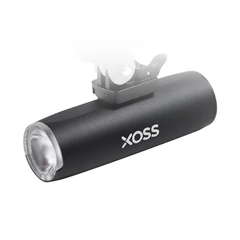 Велосипеден фенер XOSS за нощно каране, USB акумулаторна велосипедна фар с 5 режима, водоустойчив велосипеден фенер за пътища, планини