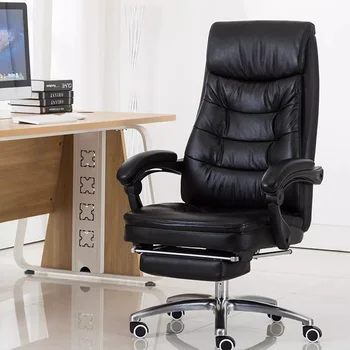 Въртящ се работен стол, Произведено Пол, Удобно Луксозно завъртащо се Офис стол с регулируема облегалка, Ергономични Офис мебели Silla Oficina MQ50BG
