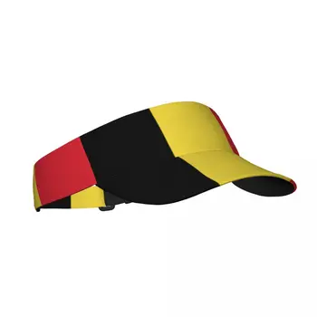 Годишната Въздушна Солнцезащитная шапка С Флага на Белгия, козирка, със защита от ултравиолетови лъчи, Фитнес, Тенис, Голф, Солнцезащитная шапка за бягане