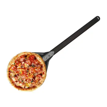 Гребло за превръщането на пица с перфорации, Гребло за пица, Къса дръжка за фурната, гребло за пица, незалепващо покритие, кухненски инструменти, Аксесоари