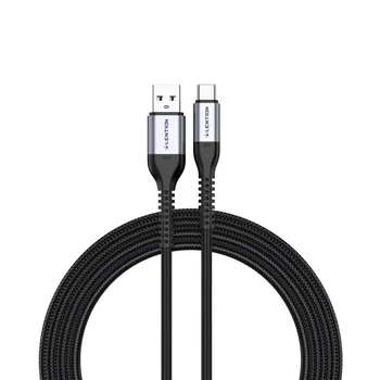 Допълнителен кабел USB Type C 9V/3A за бързо зареждане от USB A до C USB 27 Вата Сплетен кабел на зарядно устройство, Съвместим с Samsung Galaxy Note, Мото, LG