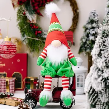 Дългокраката Джудже Неповторимия Коледен Гном Празнична Декорация на Дома в стил Мозайка Голям Нос и Дълги Крака Коледен Подарък Джудже