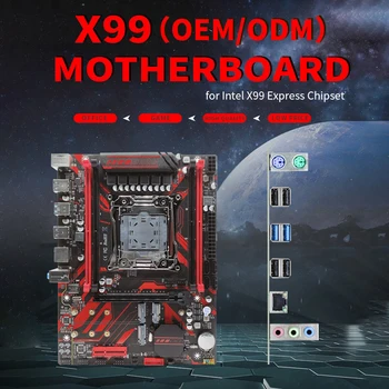 Дънна платка X99LGA2011-3 Pin PC Поддържа памет DDR4 Десктоп дънна Платка NVME M. 2 SSD, PCI Express 16X за процесора Xeon E5 V3 V4