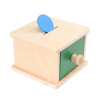 Дървена Кутия за съхранение на вещи Монтесори Кутия за обучение на деца на по-малките в предучилищна възраст