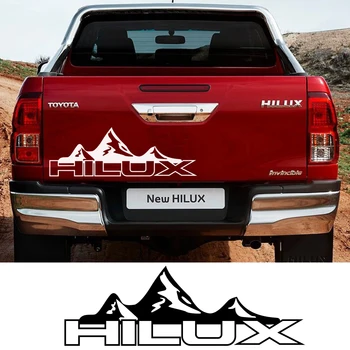 Етикети към вратата на колата, за Toyota Hilux Revo Vigo Пикап, Винил фолио за задния багажник, стикер на планината, Аксесоари за тунинг на автомобили