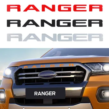 За Ford Ranger 2015-2021 Решетка С най-емблема и Буквата на Скара RANGER 3D Емблема на Оригиналния Размер ABS Стикер С Лепило Хром Стайлинг
