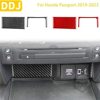 За Honda Passport 2019 2020 2021 2022 2023 Аксесоари От въглеродни влакна, Стикер за довършване на изхода на зарядното устройство в превозното средство