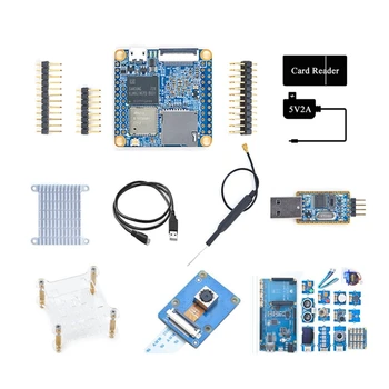 За Nanopi НЕО Air Development Board + Такса за разширяване на + Комплект сензори 512 MB + 8 GB EMMC Wifi + BT Run Ubuntucore резервни Части US Plug