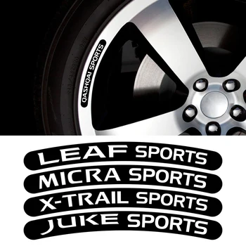 За Nissan Juke, Qashqai Leaf Xtrail Micra Sentra Patrol Maxima Tiida Pulsar Altima Измамник Етикети Върху Джантата На Колелото На Автомобила Главината Аксесоари