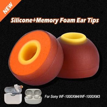 За Sony WF-1000XM4 WF-1000XM3 Ушни Уши от пяна с памет ефект, Силиконови Накрайници За Слушалки, тапи за уши, Накладки, Разменени Капачка, Капаци за Ушите, Аксесоари