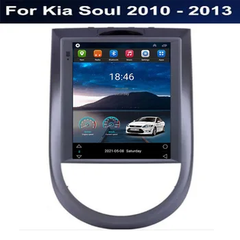За Tesla Стил 2Din Android 12 Автомобилен Радиоприемник За Kia Soul 2010-2023-2035 Мултимедиен Плейър GPS Стерео Carplay DSP RDS Камера